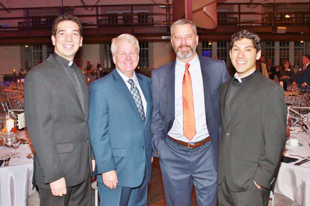Michael Mohr SJ, Bernie Schweiss (Board Chair), Deacon Farrelly (Executive Director), Dan Nevares SJ